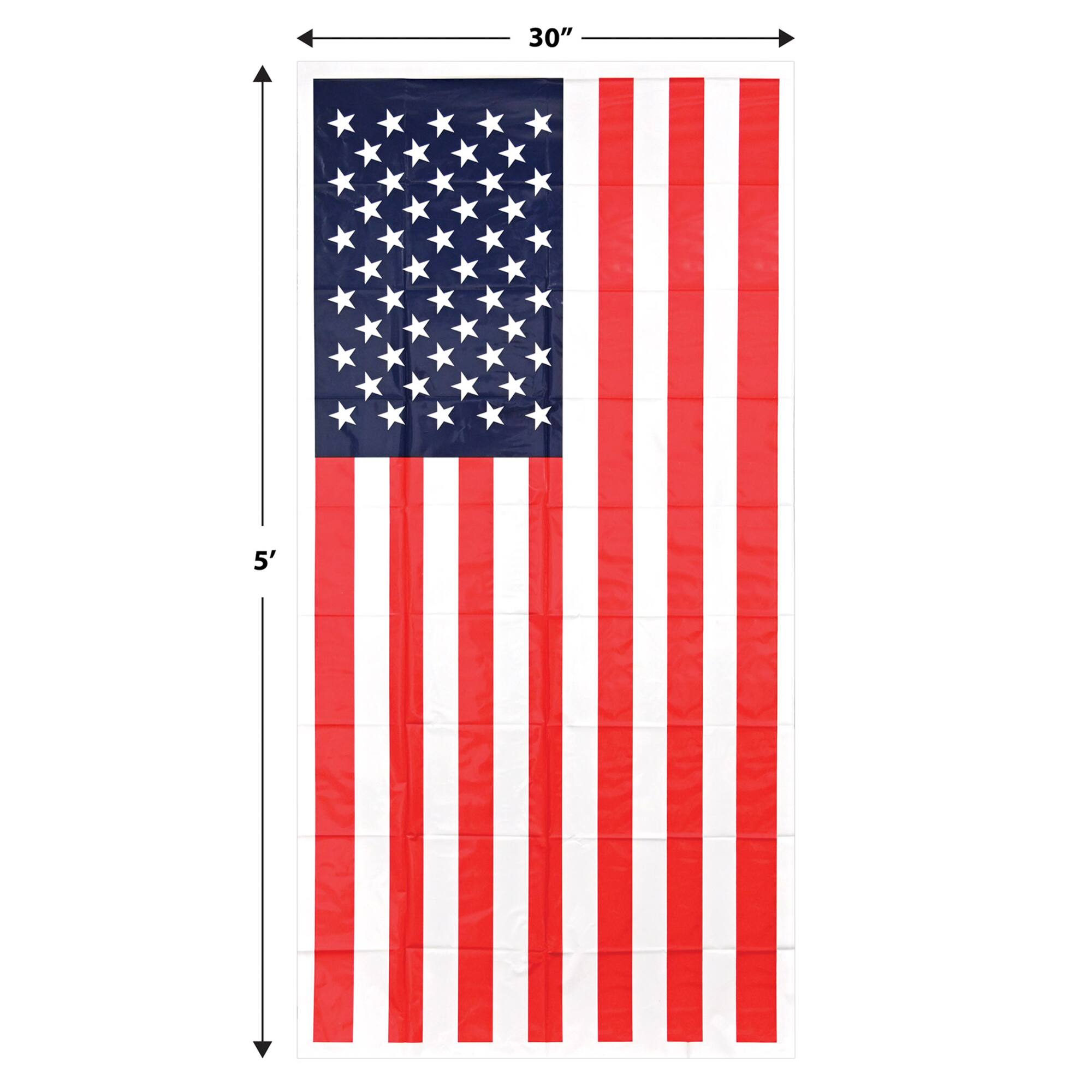 Beistle 5ft. x 30" American Flag Door Covers, 2ct.